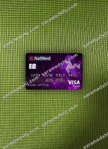 United Kingdom NatWest bank visa classic card photolook front